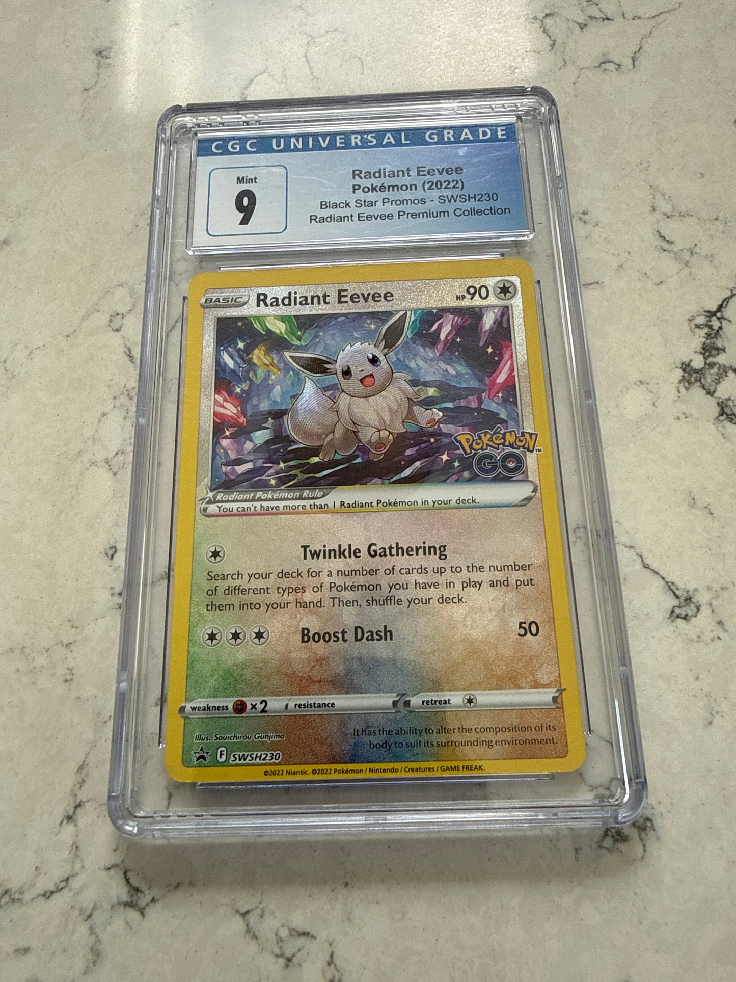 Graded 9 CGC Radient Eevee