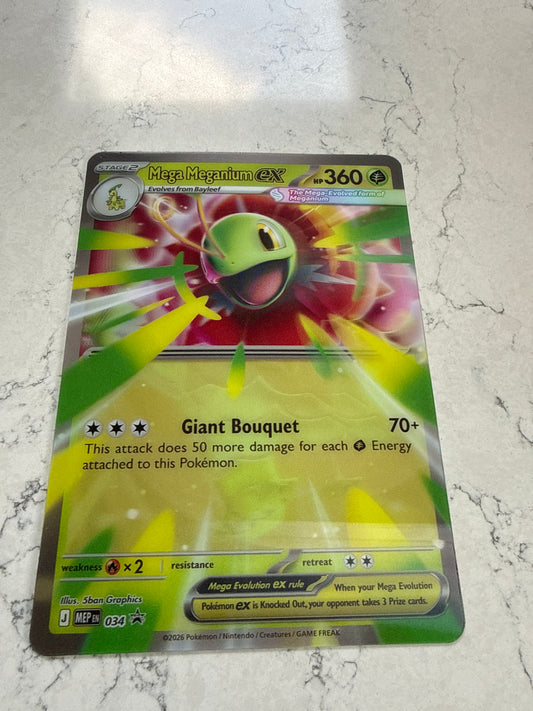 Ungraded Mint Jumbo Mega Meganium EX