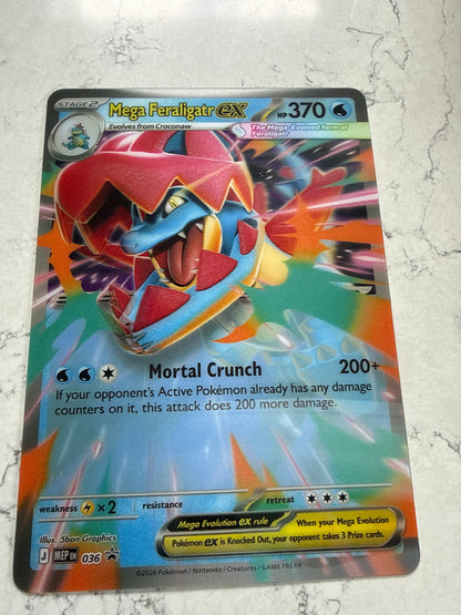 Ungraded Mint Jumbo Mega Feraligatr EX