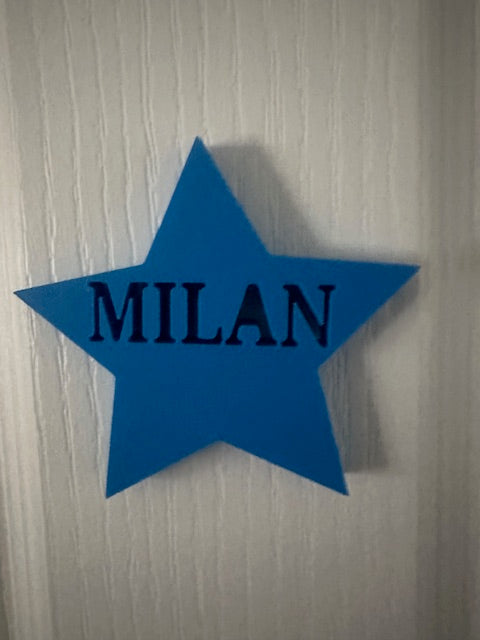 Name Engraved In A Shape (Star)