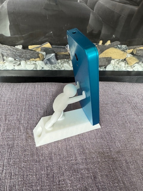 Figure Pushing Phone Stand