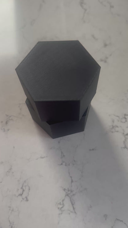 Intricate Rose In Hexagonal Box